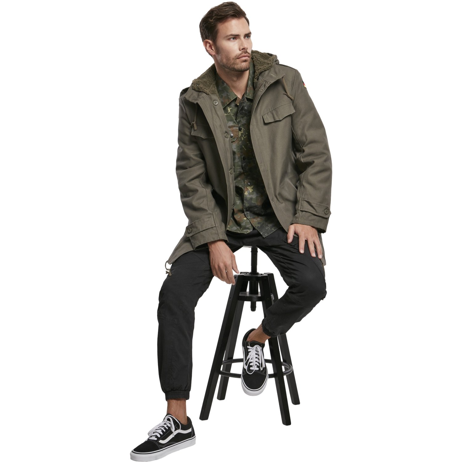 Brandit - BW Winter Parka with German Flag olive