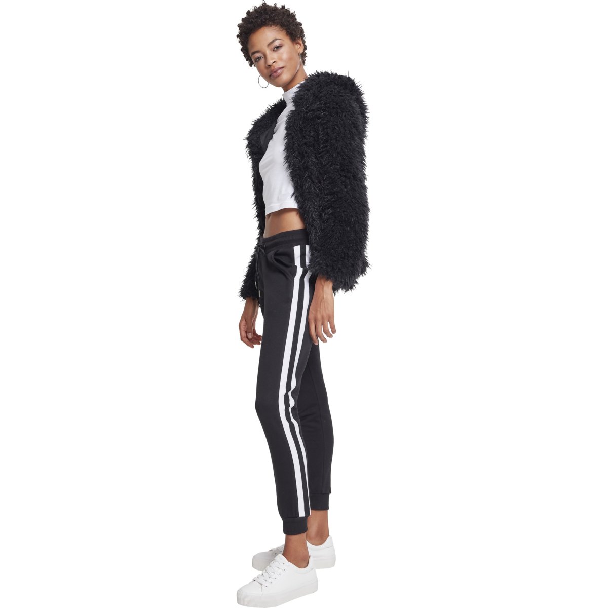 Urban Classics Ladies - College Fleece Sweatpants noir