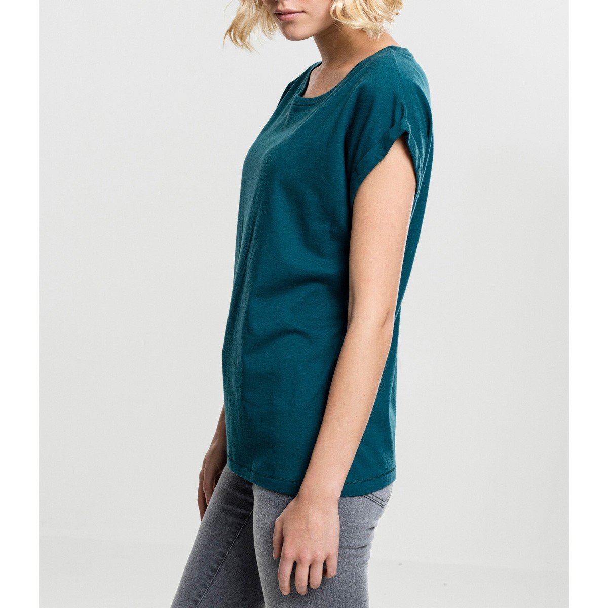 Urban Classics Ladies - EXTENDED SHOULDER Shirt teal