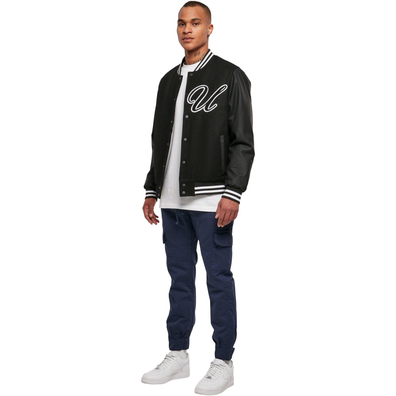Urban Classics - Patch Oldschool College Jacket black