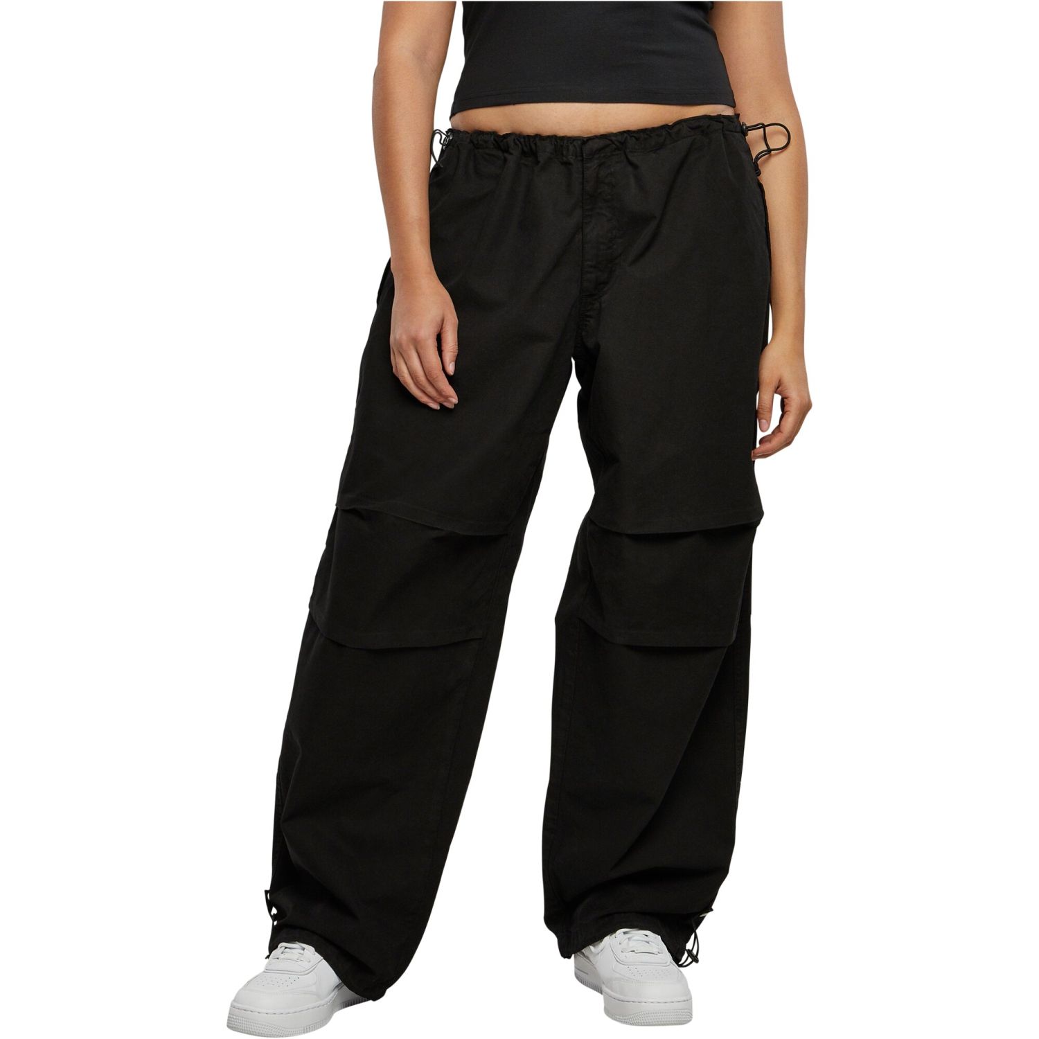 Urban Classics Ladies - Parachute Oversized Pantalon noir
