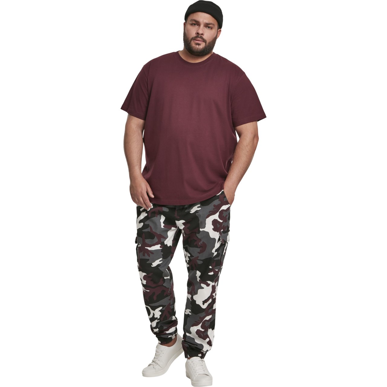 Urban Classics - CARGO Jogging Pantalon 2.0 wine camo