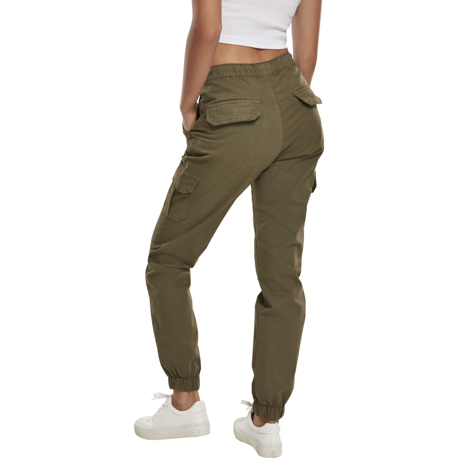 Urban Classics Ladies - High Waist Cargo Pantalon