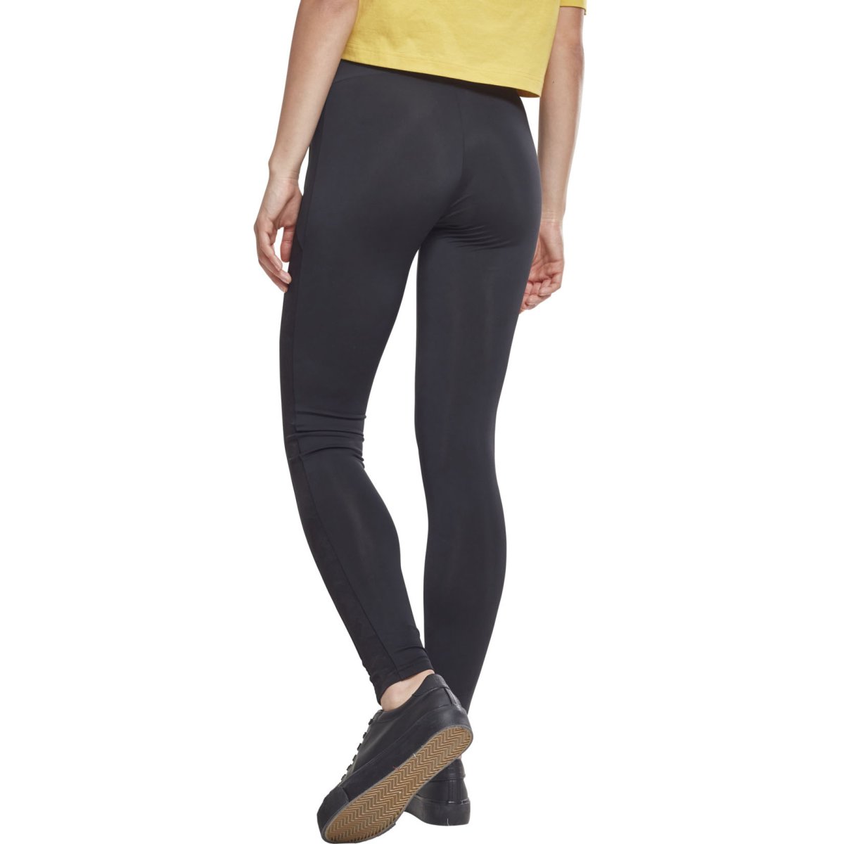 Urban Classics Ladies - Jacquard Camo Striped Leggings black