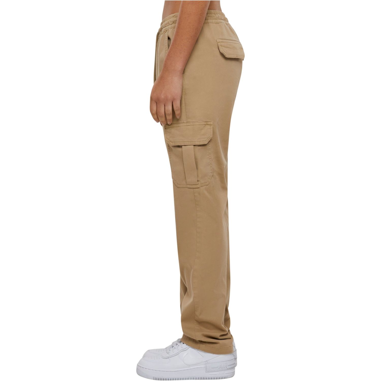 Urban Classics Ladies - High Waist Twill Cargo Pantalon