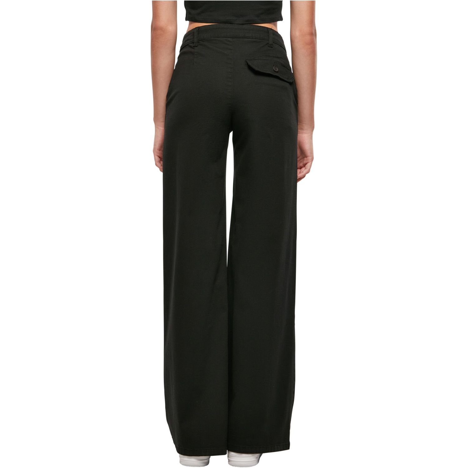 Urban Classics Ladies - High Waist Wide Leg Chino Pantalon