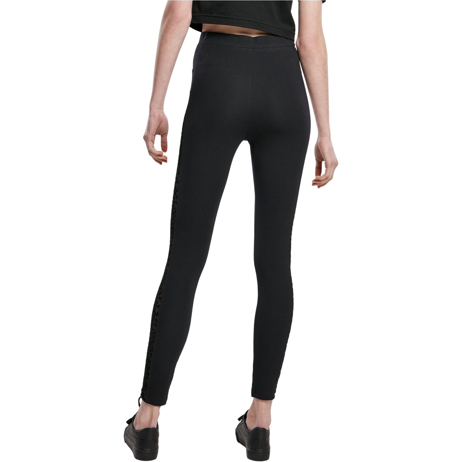 Urban Classics Ladies - FLOCK LACE Leggings black