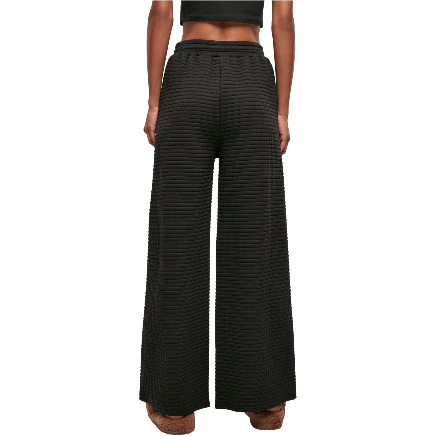 Urban Classics Ladies - Quilted Wide Leg Sweatpants