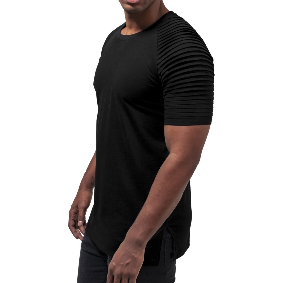 Urban Classics - PLEAT Raglan Long Shirt black