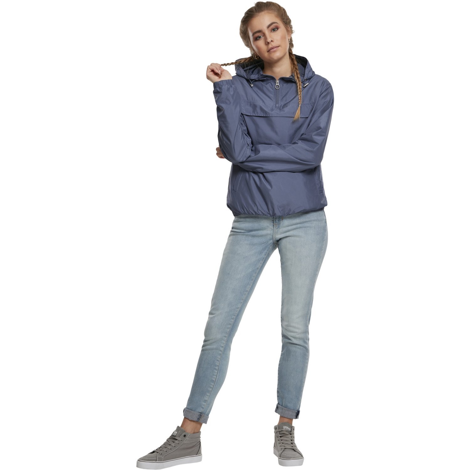 Urban Classics Ladies - PULL OVER Jacket vintage blue