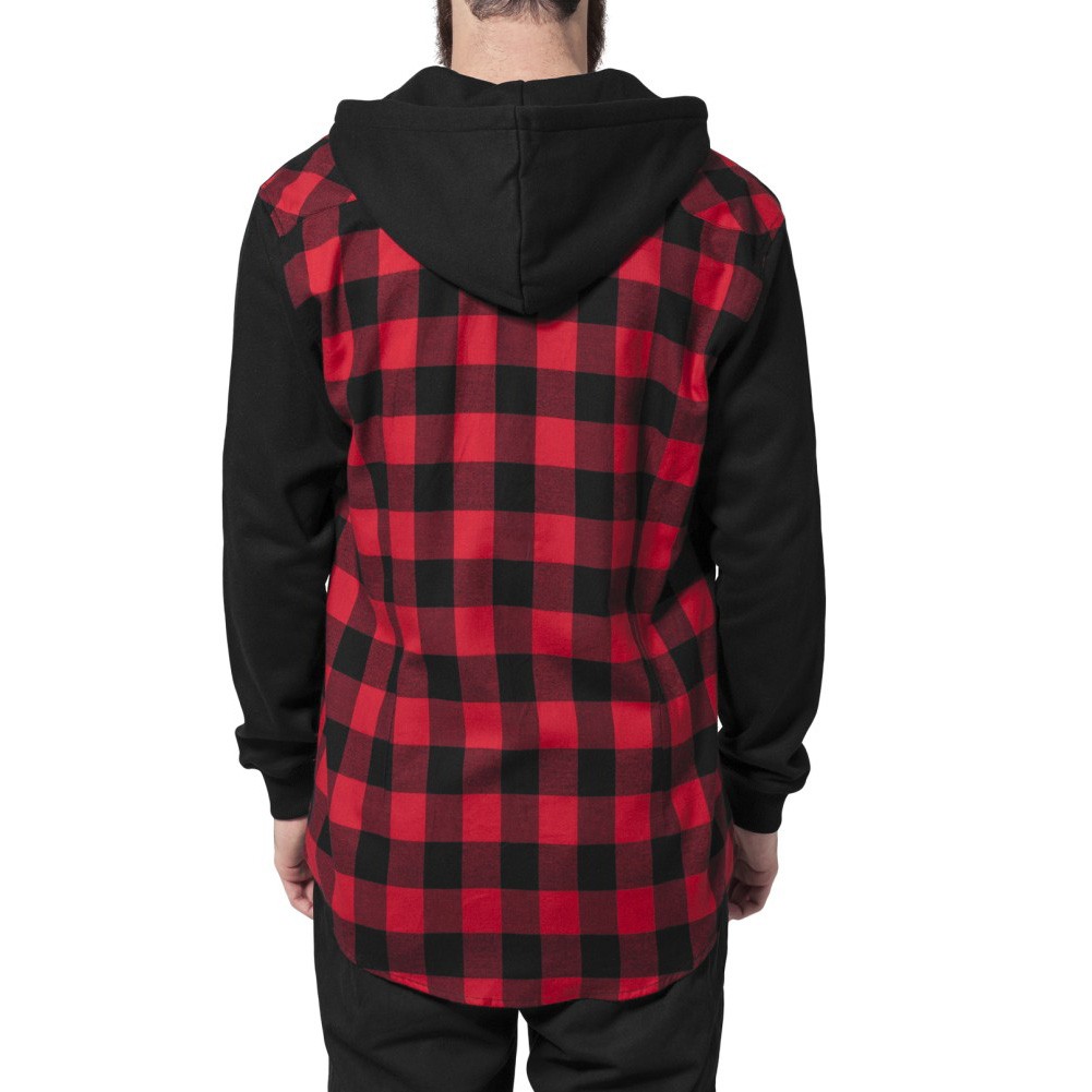 Urban Classics - HOODED Flanell Holzfäller Hemd
