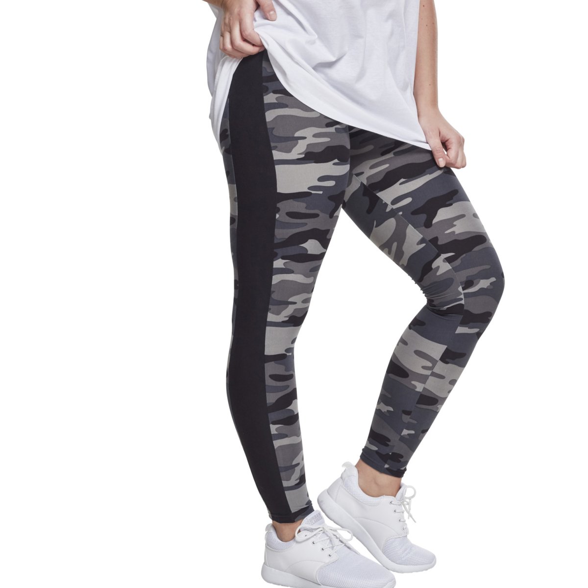 Urban Classics Ladies - CAMO Stripe Stretch-Fit Leggings