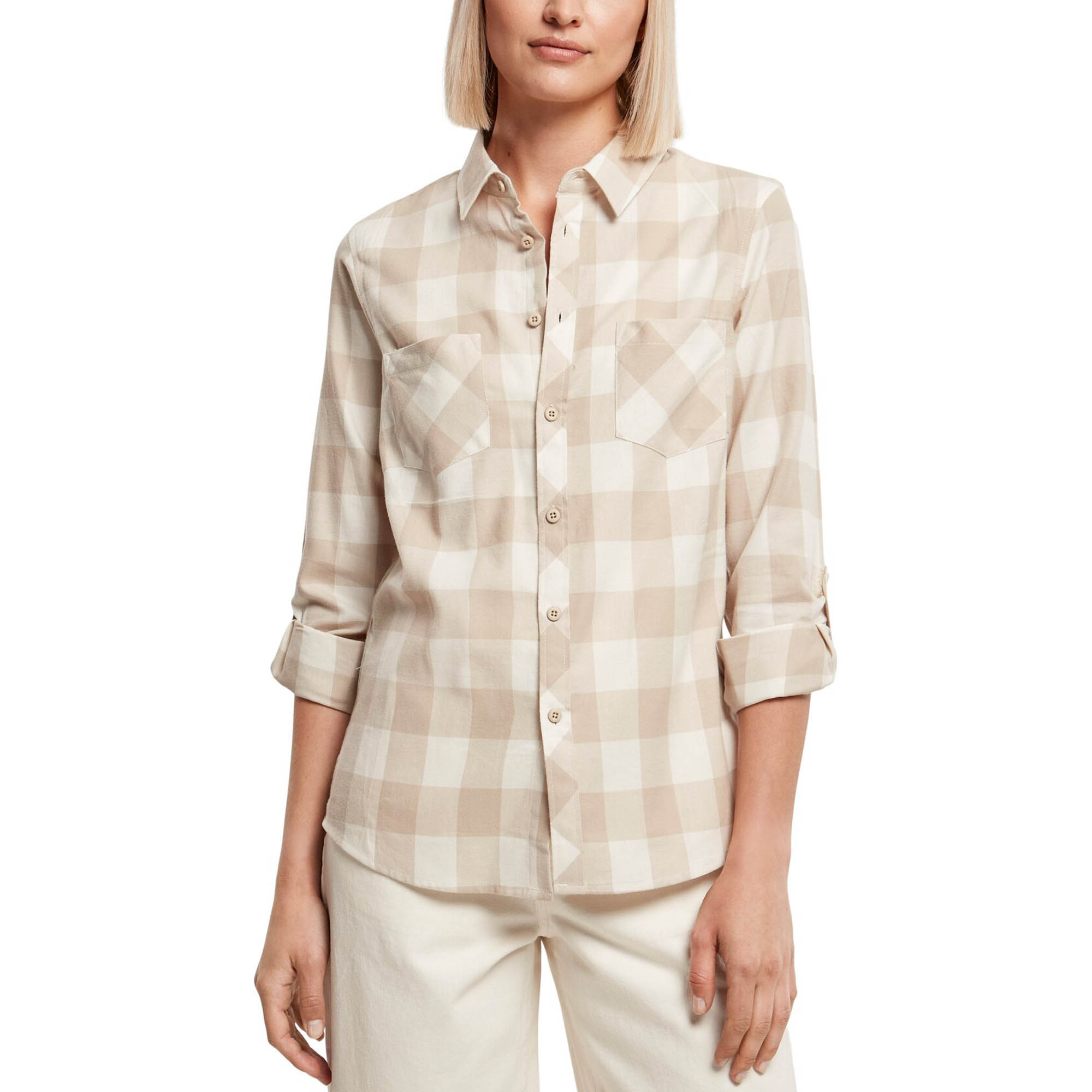 Urban Classics Femme - TURNUP FLANELL Lumberjack Chemise