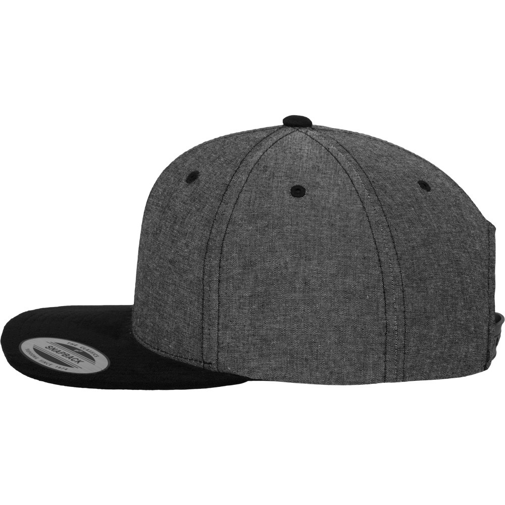 Flexfit CHAMBRAY SUEDE Snapback Casquette - noir