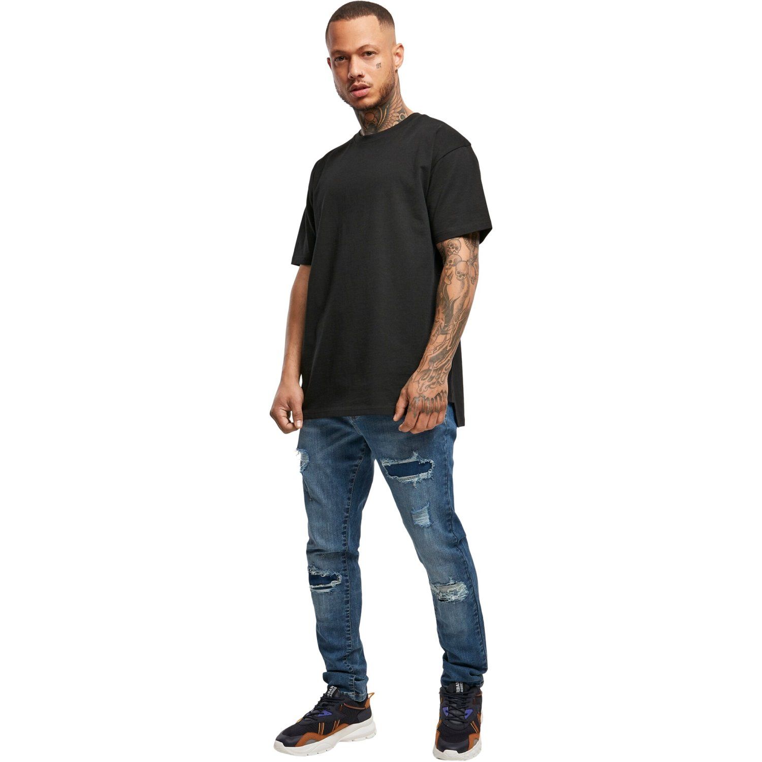 Urban Classics - Oversized Triangle Shirt noir