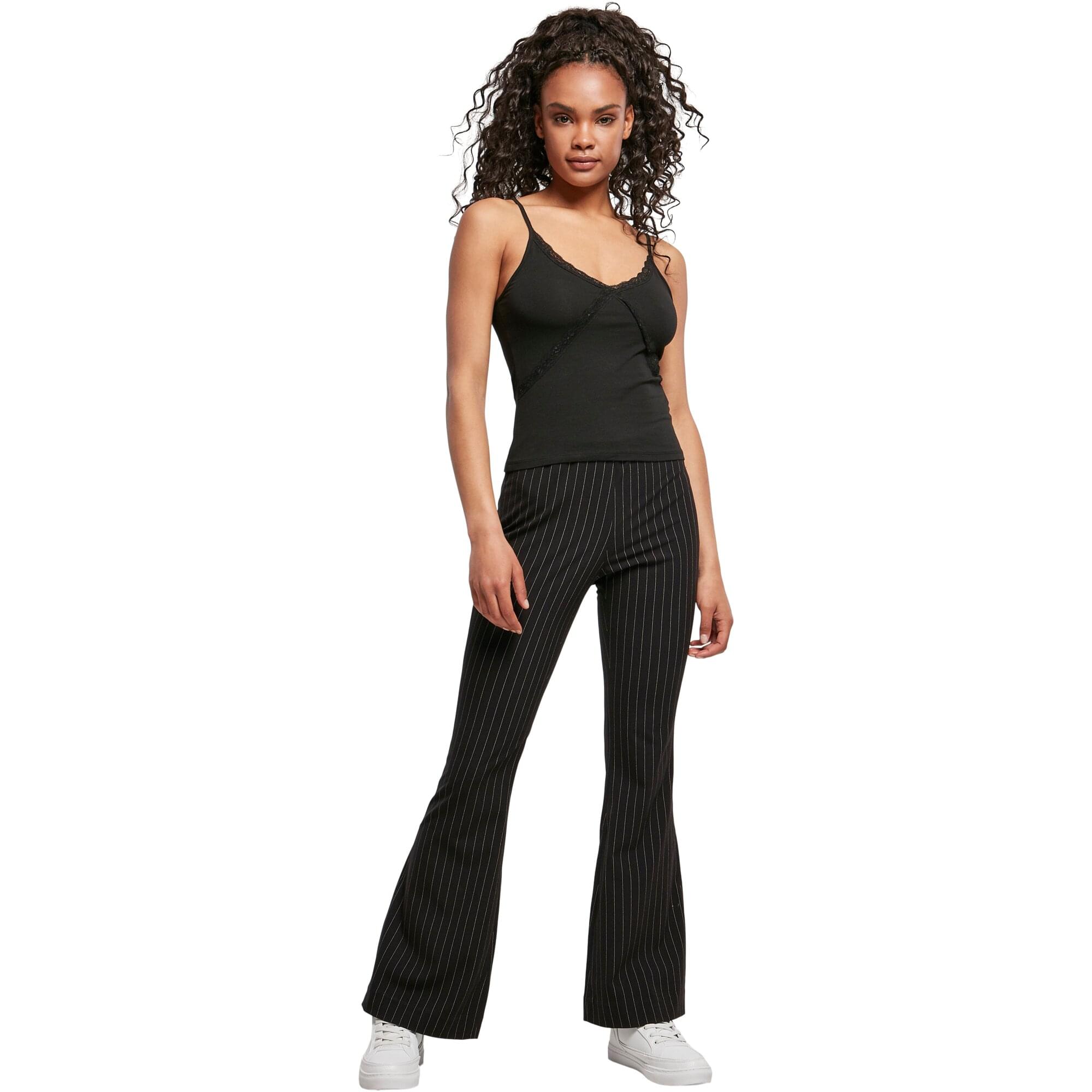 Urban Classics Ladies - LACES 90s Tank Top noir