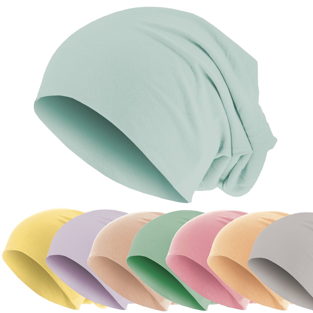 Urban Classics Pastel Jersey Unisex Slouch Beanie