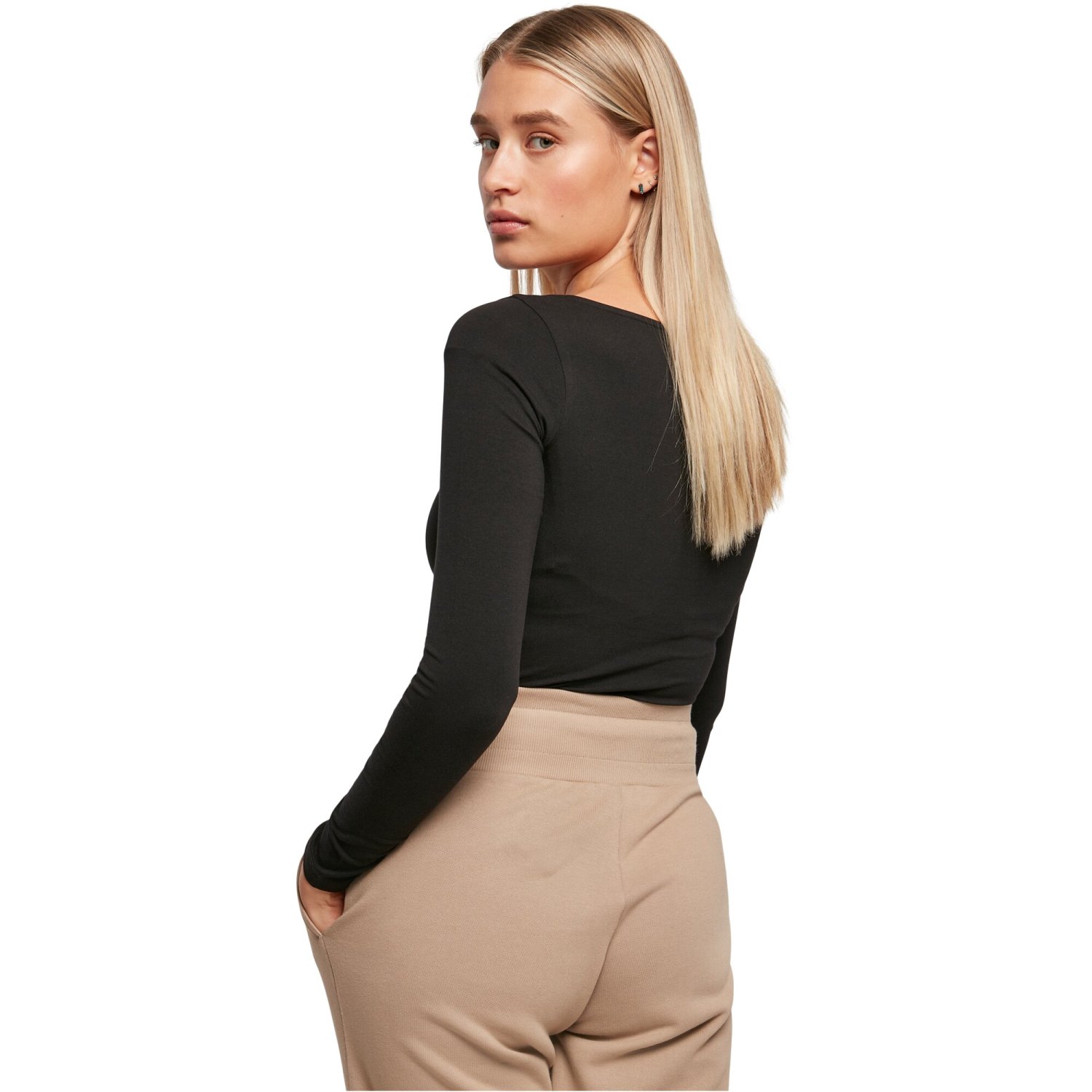 Urban Classics Ladies - Organic Longsleeve Body Top