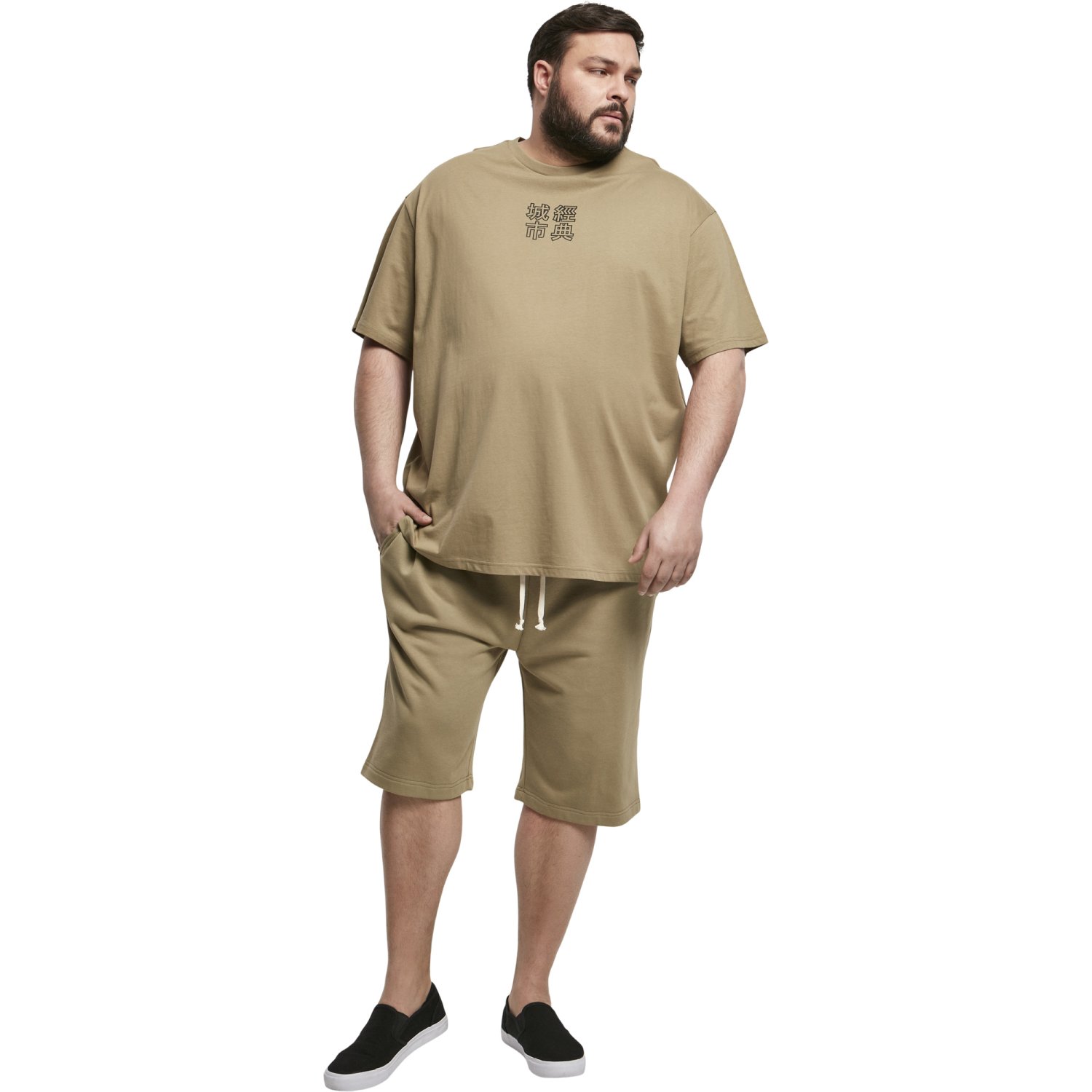 Urban Classics - Low Crotch Sweatshorts khaki
