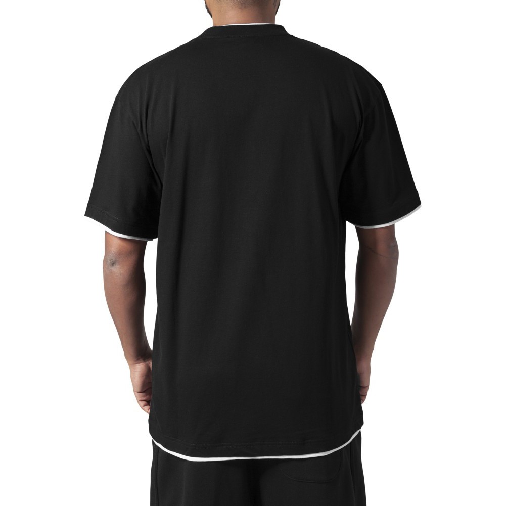 Urban Classics - CONTRAST Tall Tee black / white