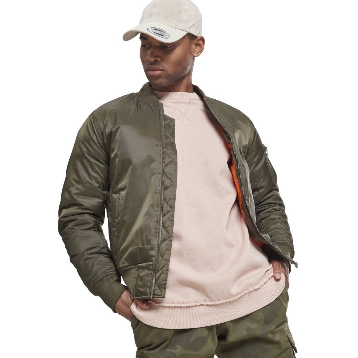 Urban Classics - SHINY BOMBER Pilot Aviation Jacket