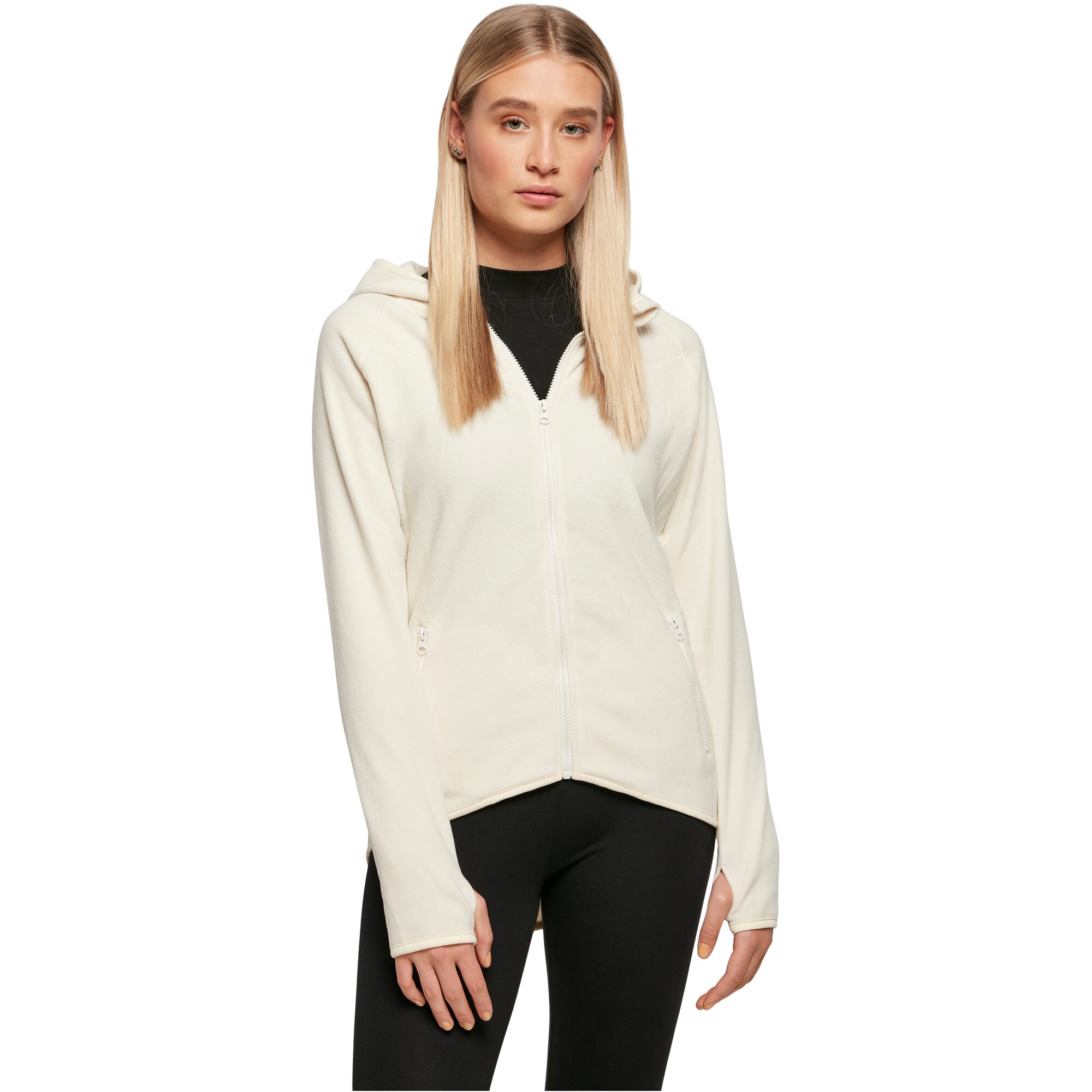 Urban Classics Ladies - Polar Fleece Long Zip Hoody