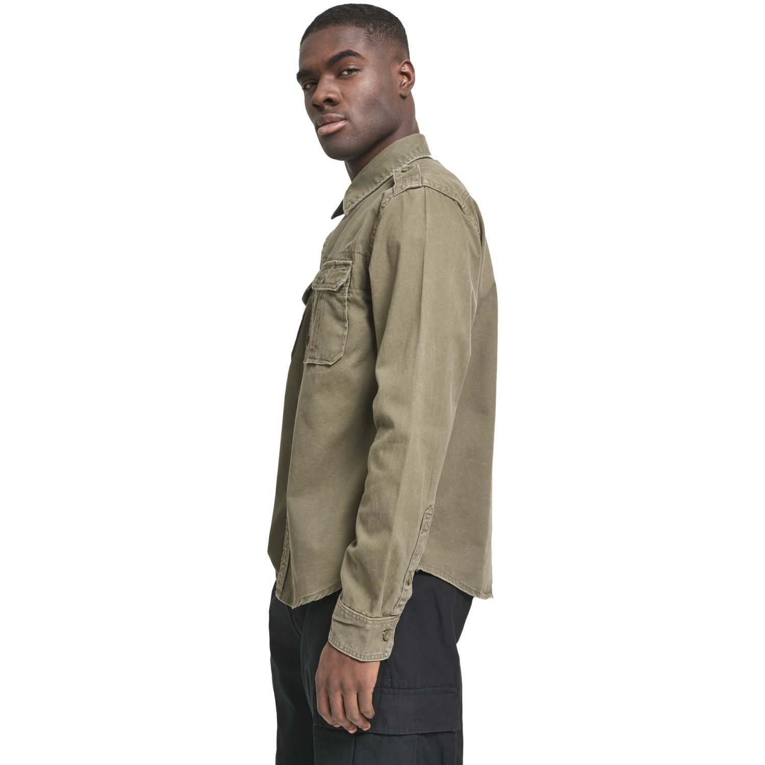 Brandit - VINTAGE Denim Shirt olive