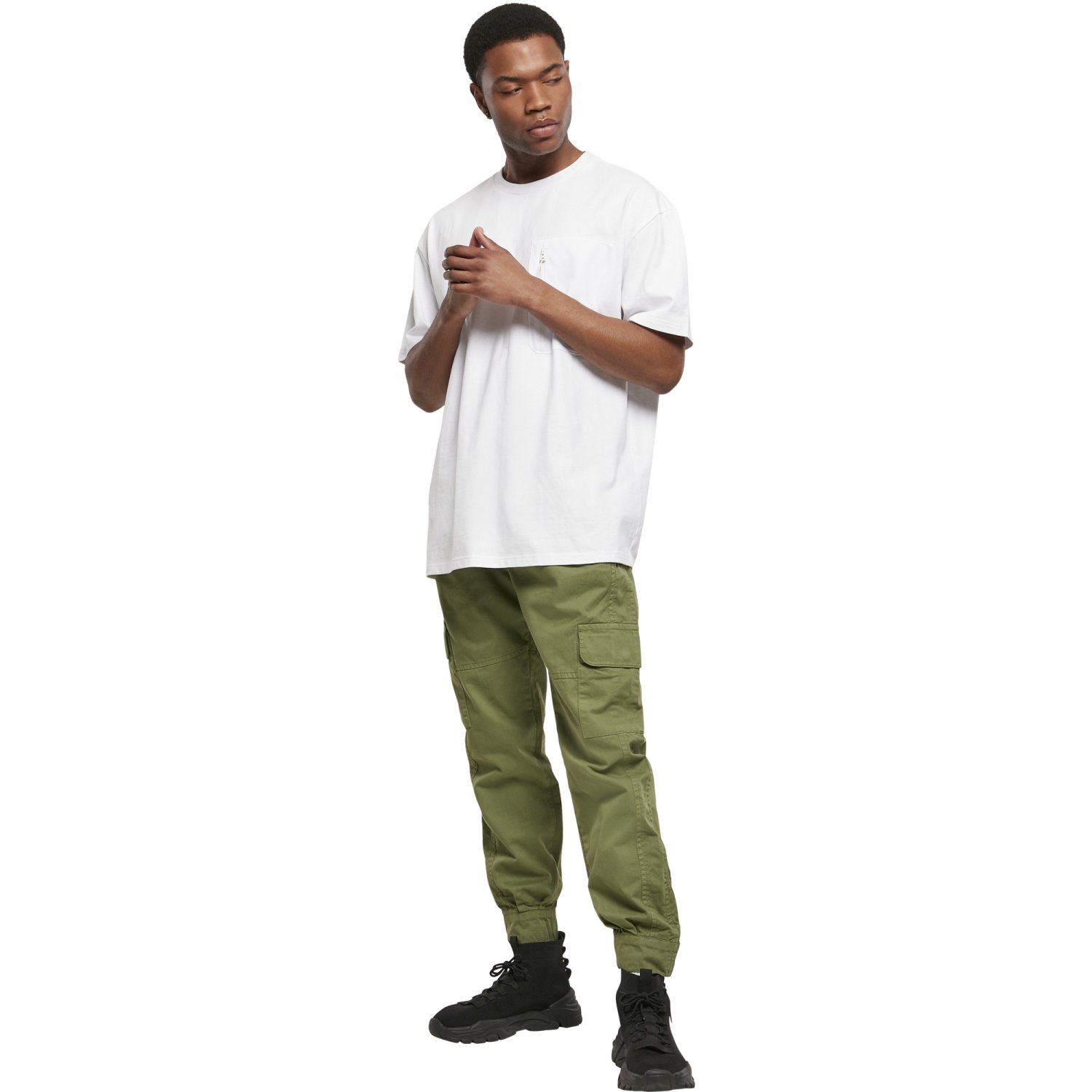 Urban Classics - Military Jogger Cargo Sweatpants olive