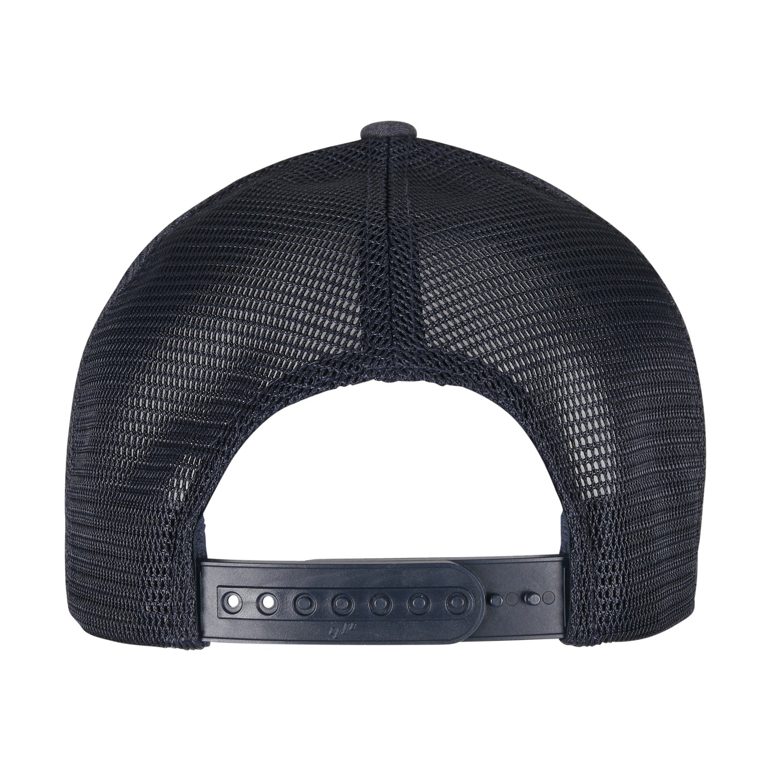 Flexfit 110 Melange Trucker Mesh Snapback Cap - heather navy