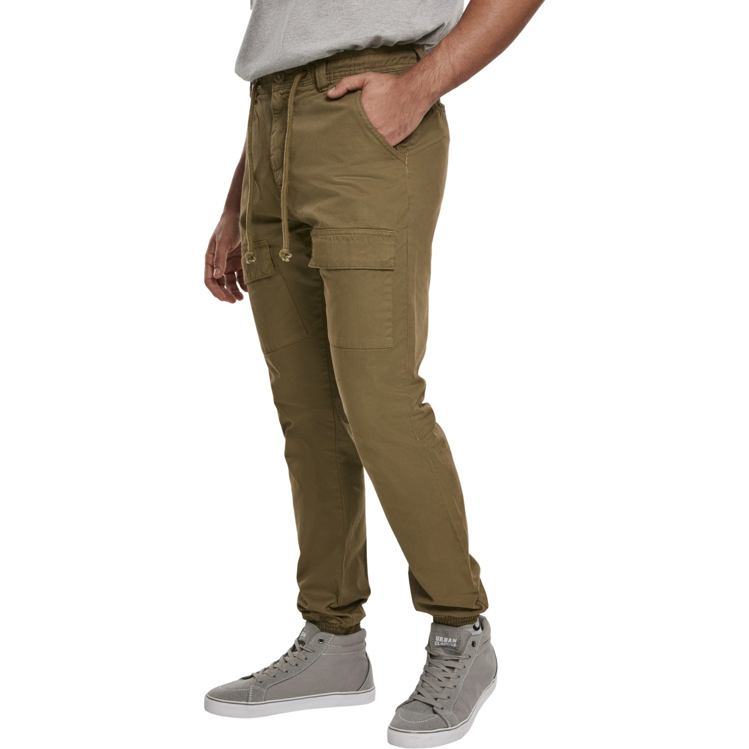 Urban Classics - Front Pocket Cargo Jogging Pants olive
