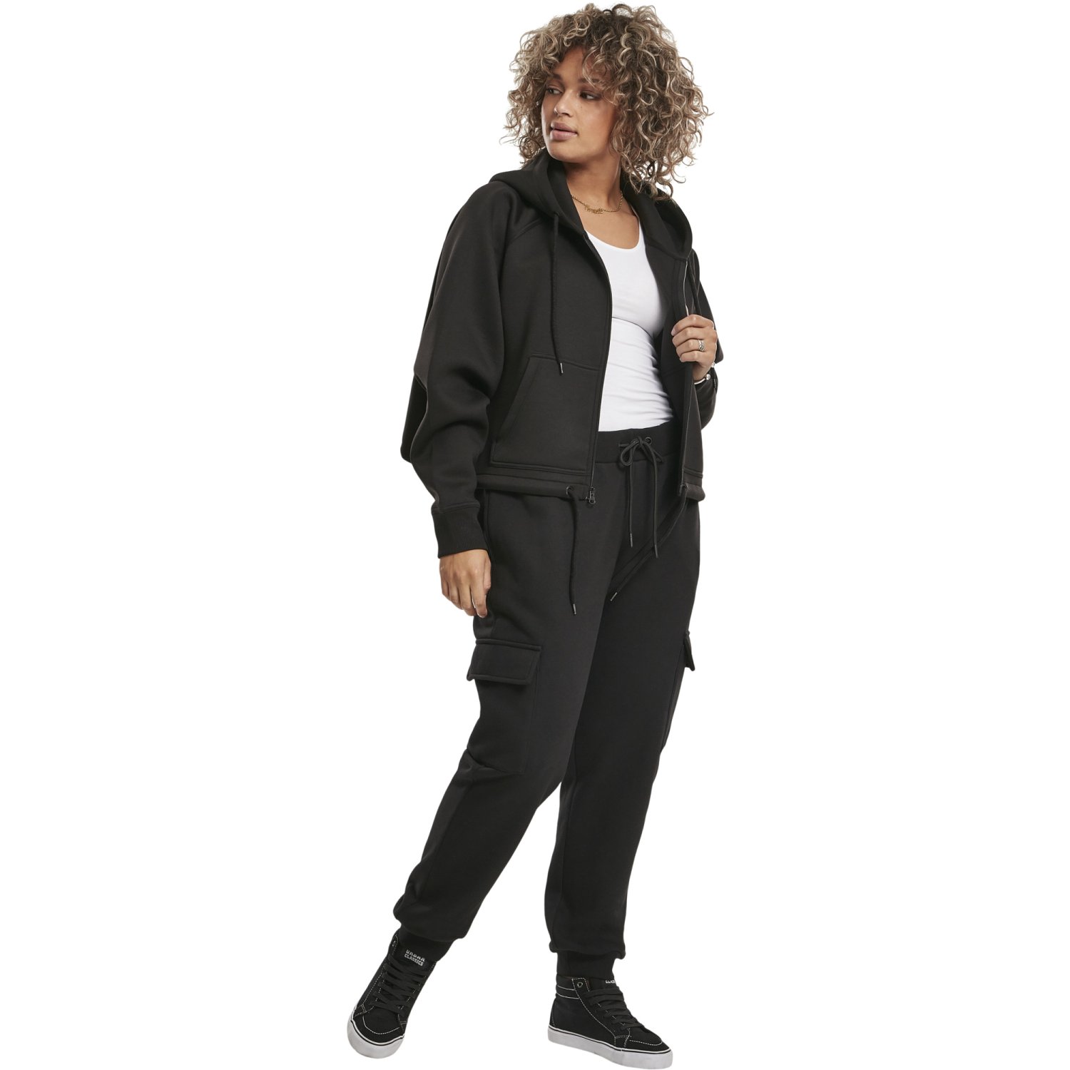 Urban Classics Ladies - CARGO Sweatpants noir