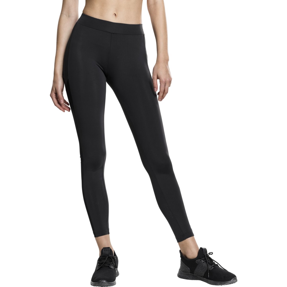 Urban Classics Ladies - TECH MESH Stripe Leggings black
