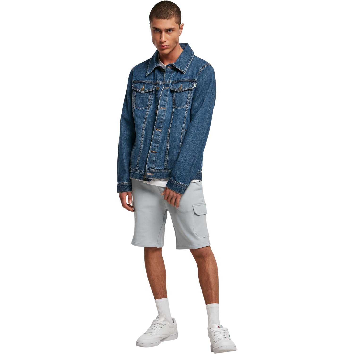 Urban Classics - Organic Denim Veste indigo washed