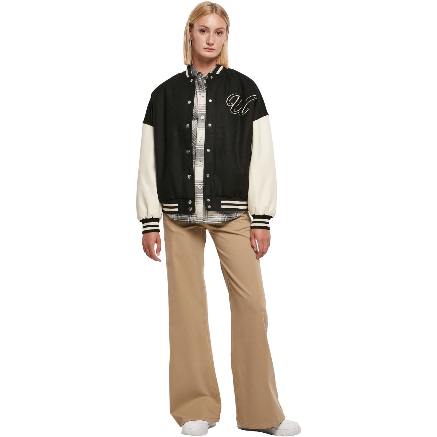 Urban Classics Ladies - Oversized College Veste noir