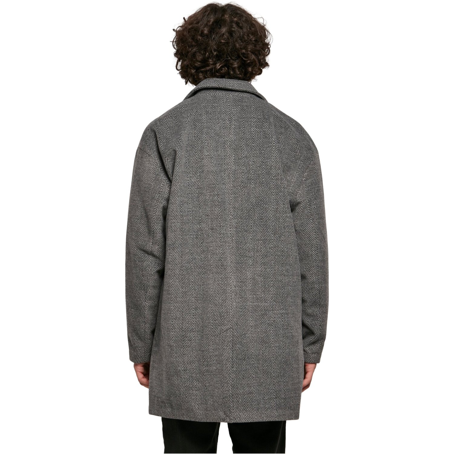 Urban Classics - Classic Herringbone Coat grey