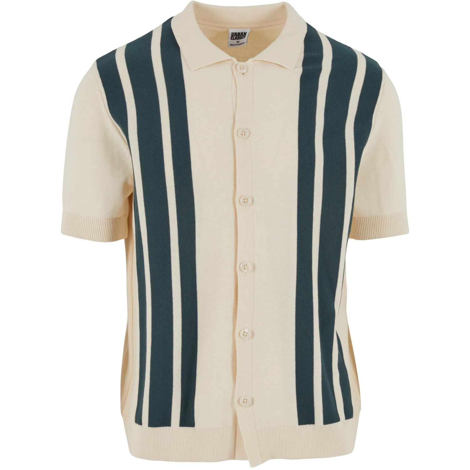 Urban Classics - Chemise rétro en tricot white sand