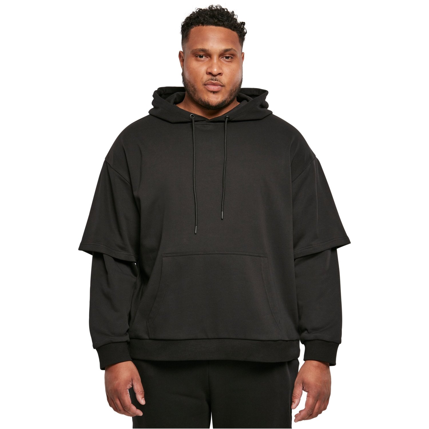 Urban Classics - Oversized Doublesleeve Hoody noir