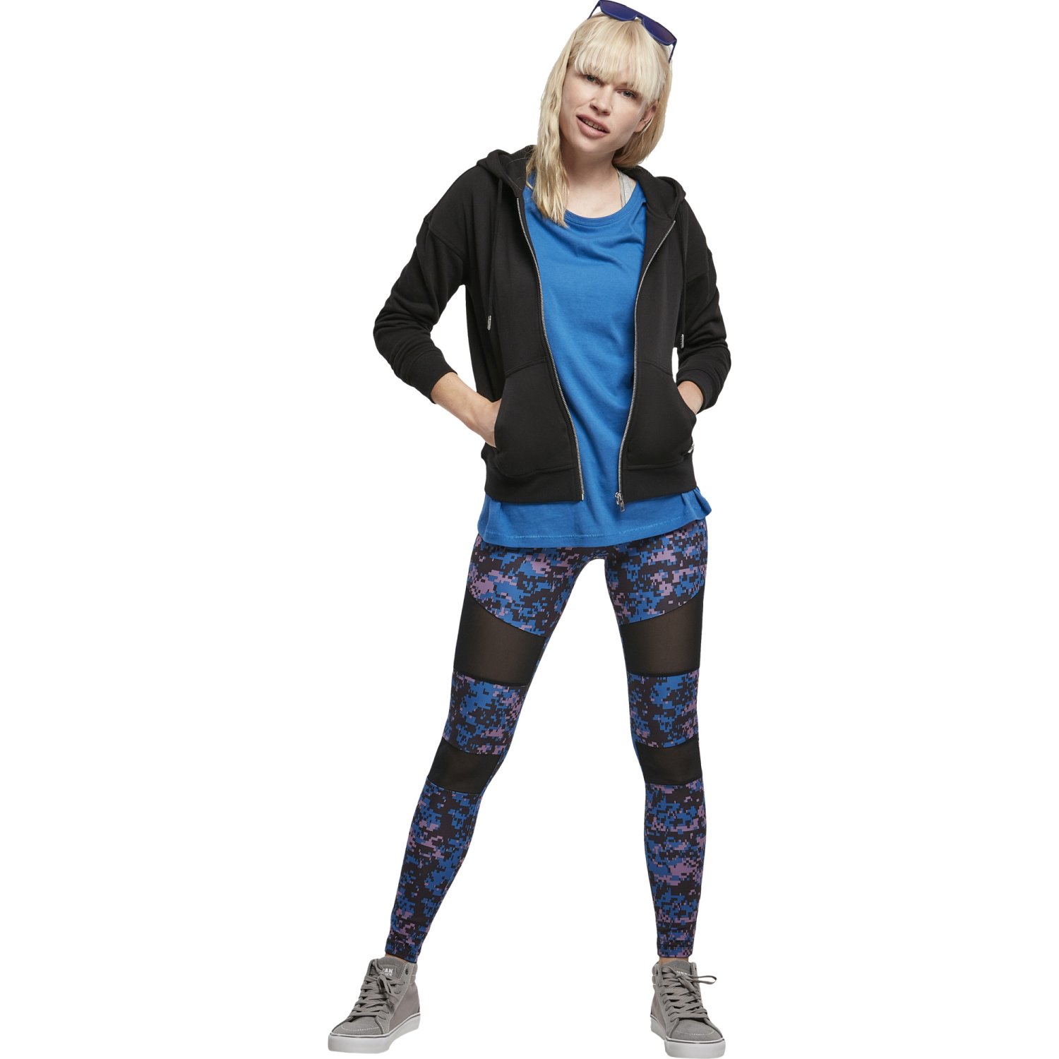 Urban Classics Ladies - Organic Terry Zip Hoody noir