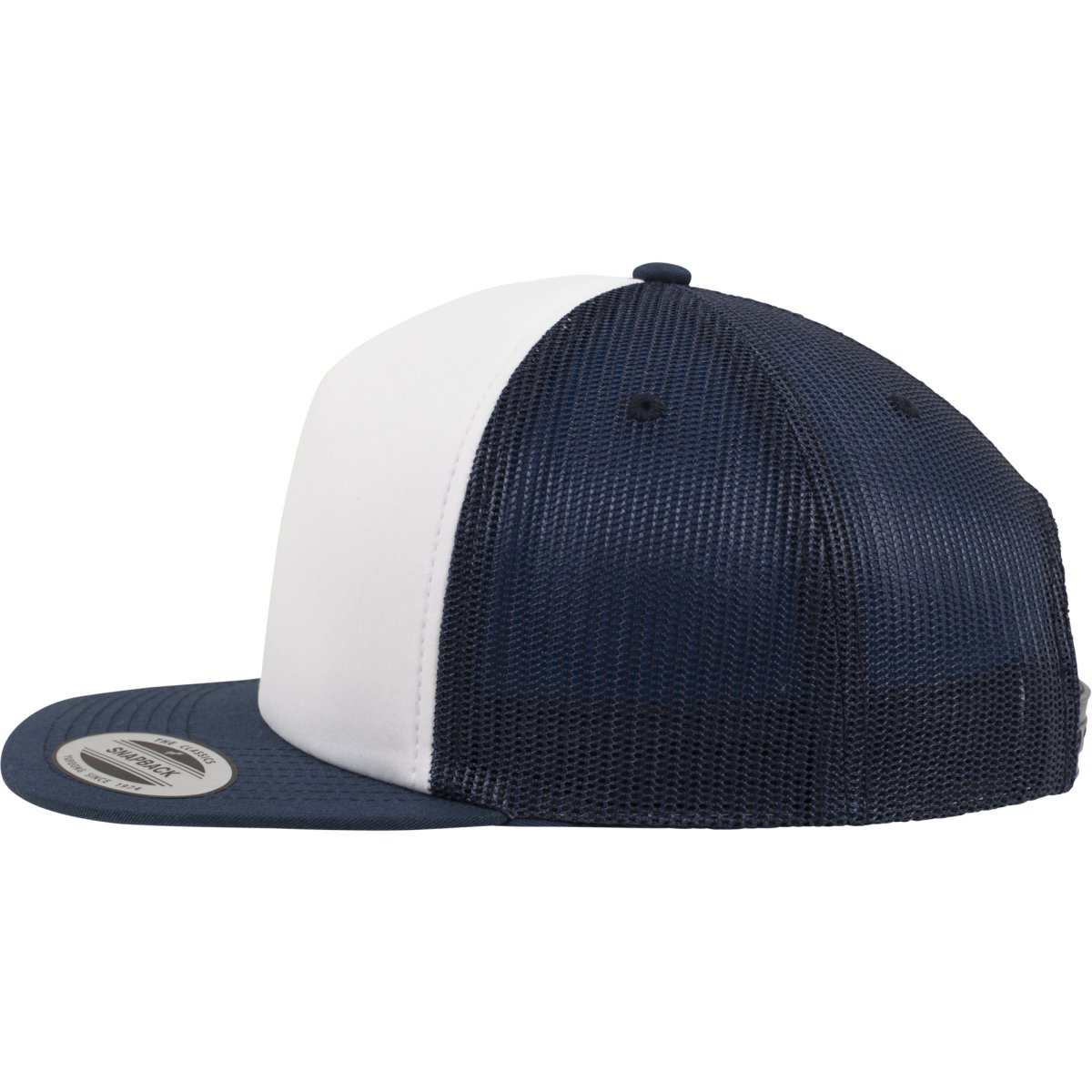 Flexfit FOAM Trucker Snapback Cap - navy / blanc