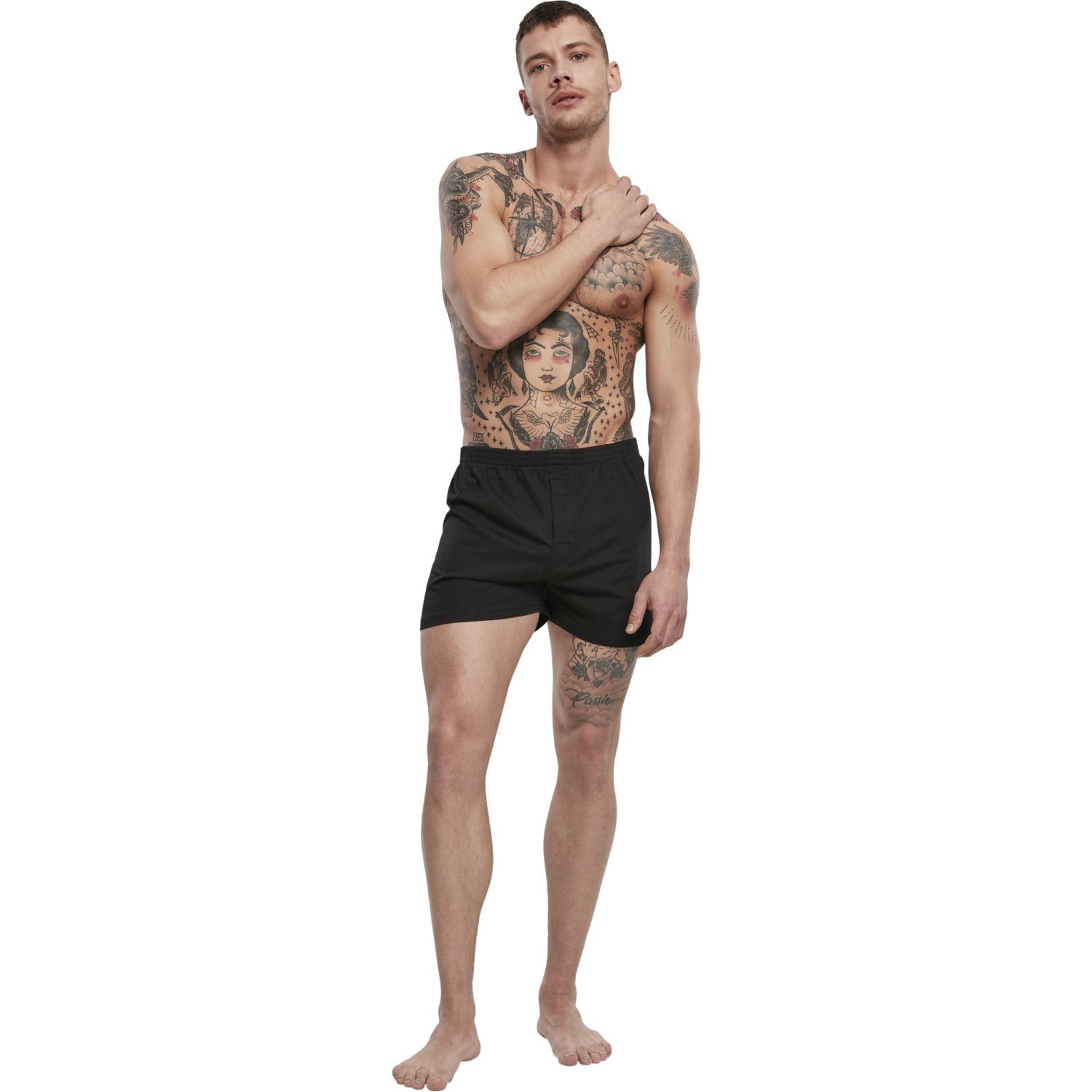 Brandit - Loose-Fit Boxer Shorts noir