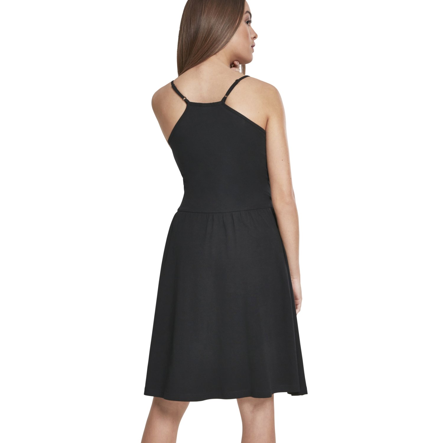 Urban Classics Ladies - Spaghetti Stretch Robe noir