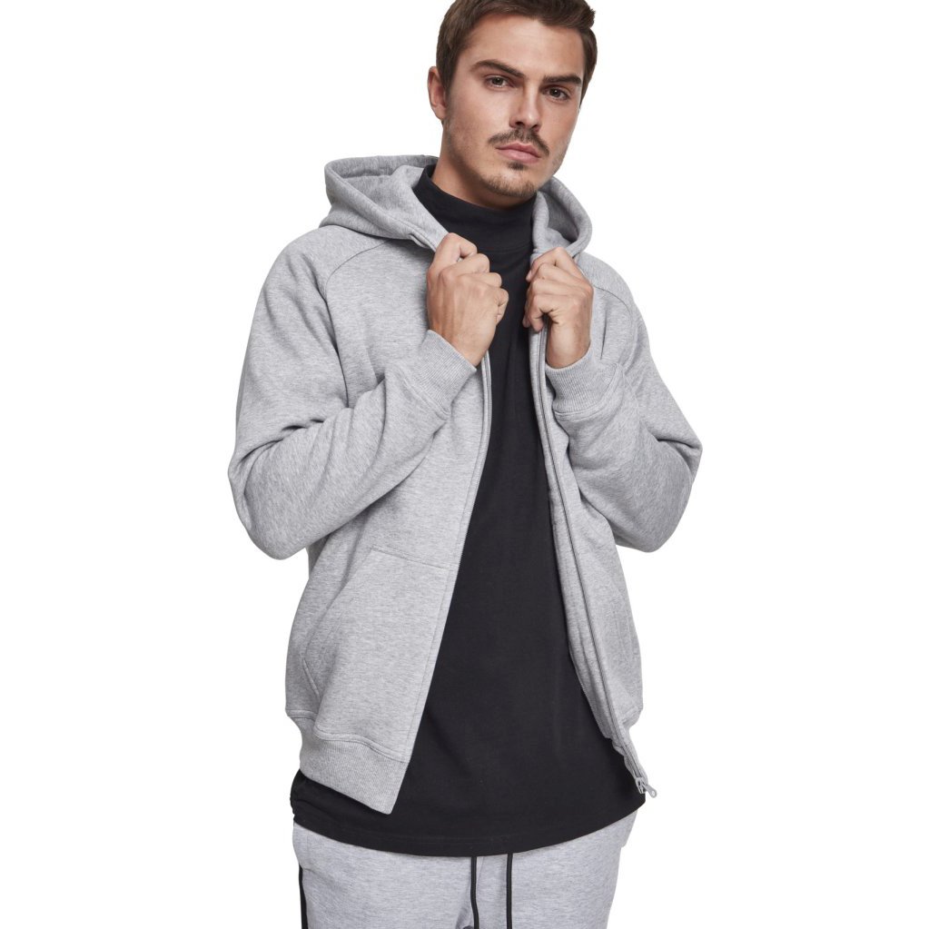 Urban Classics - Zip Hoody grey