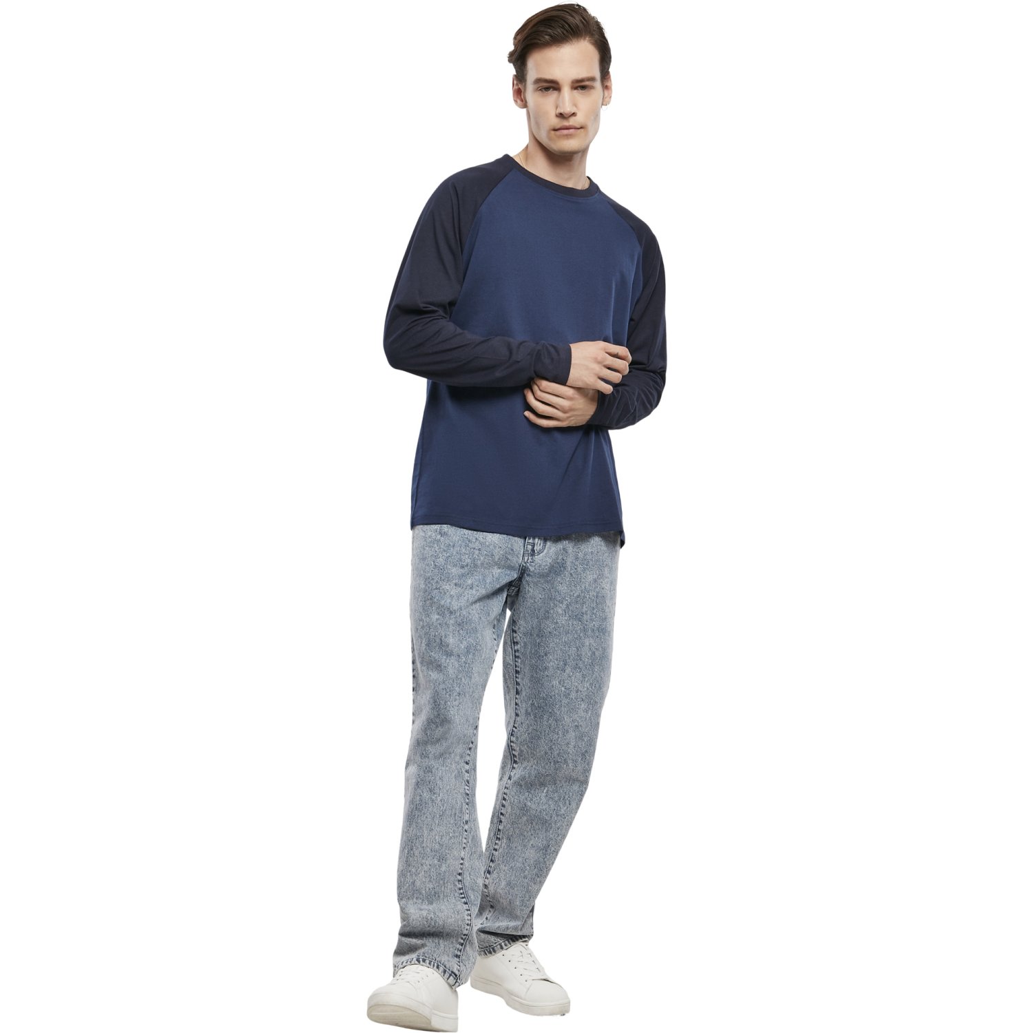 Urban Classics - RAGLAN Longsleeve navy