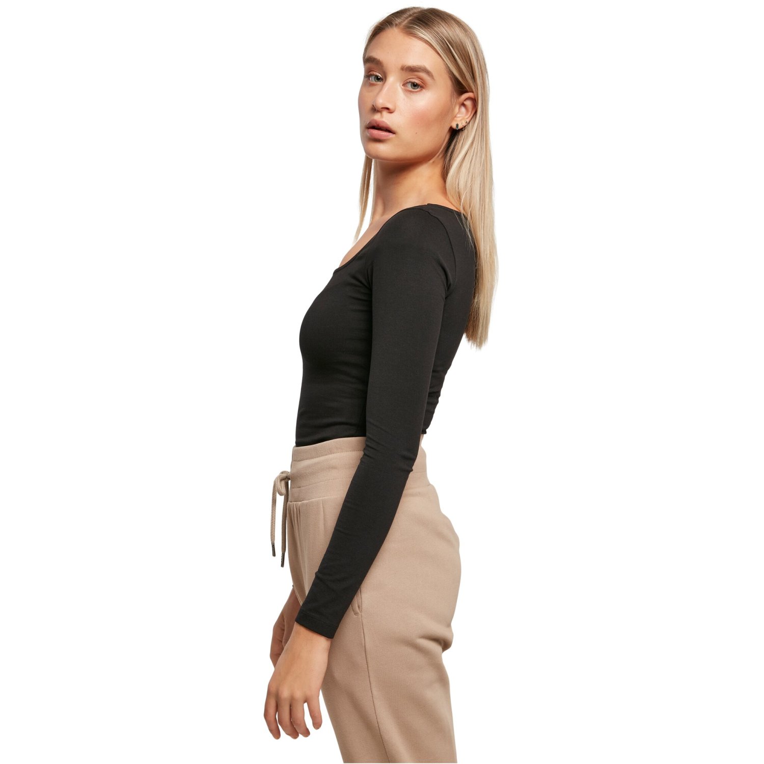 Urban Classics Ladies - Organic Longsleeve Body Top
