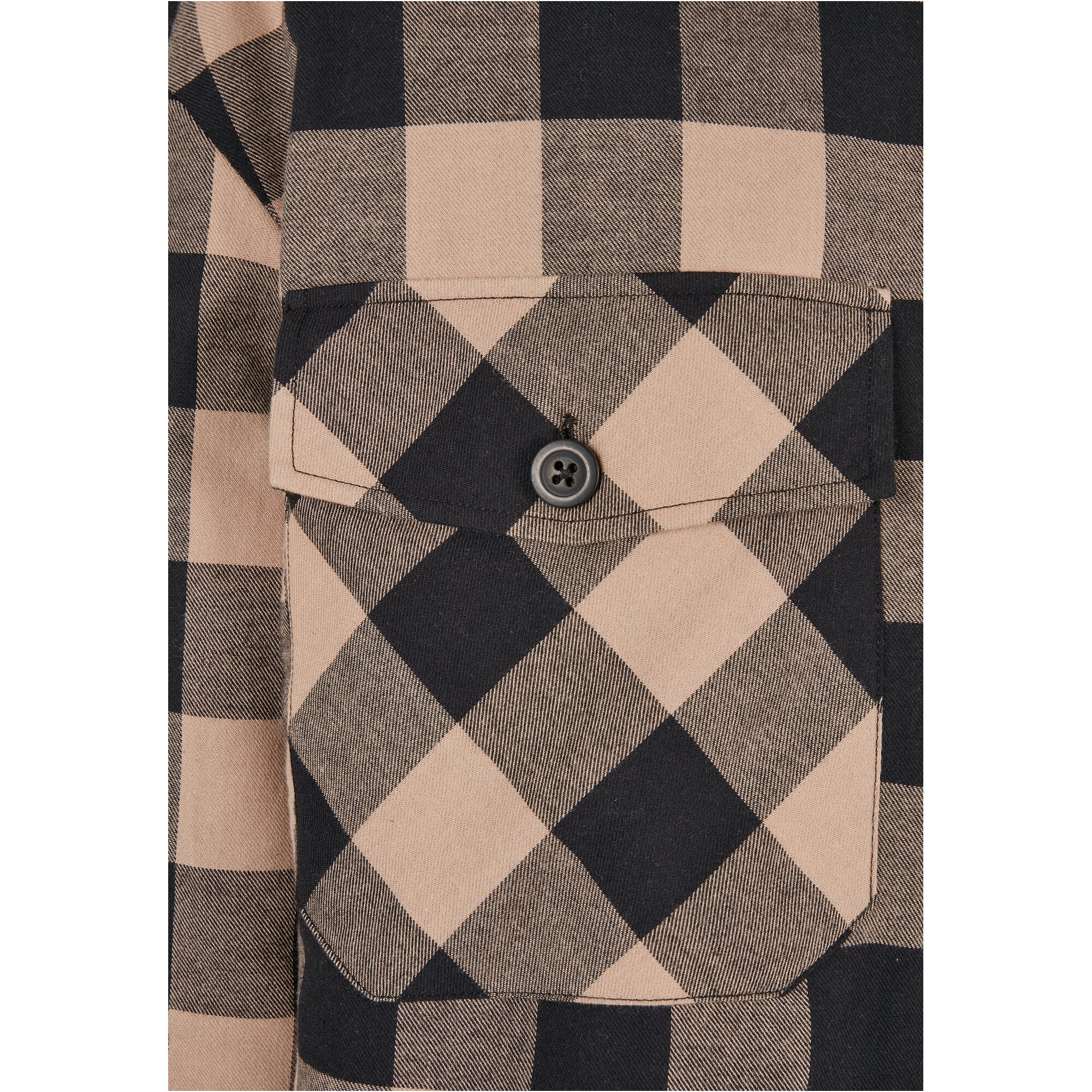 Urban Classics Ladies - Flanell Oversized Shirt Veste taupe