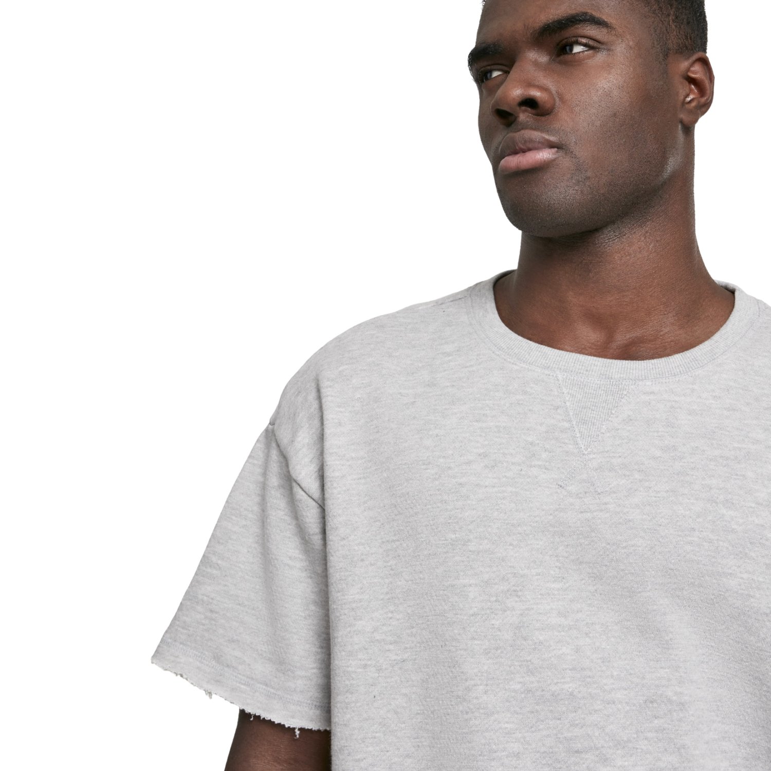 Urban Classics - Herringbone Terr Shirt grau
