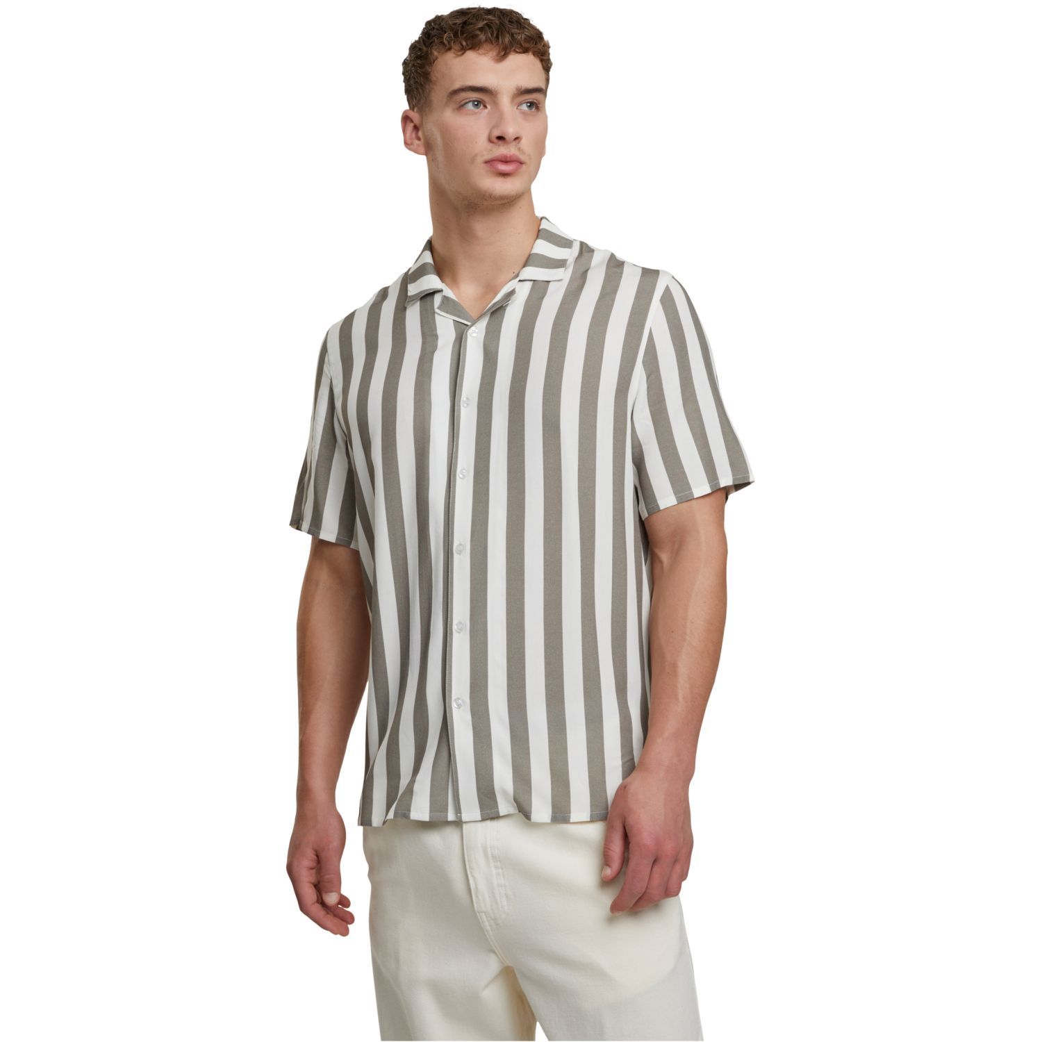 Urban Classics - Viscose Resort Shirt Hemd pale offwhite