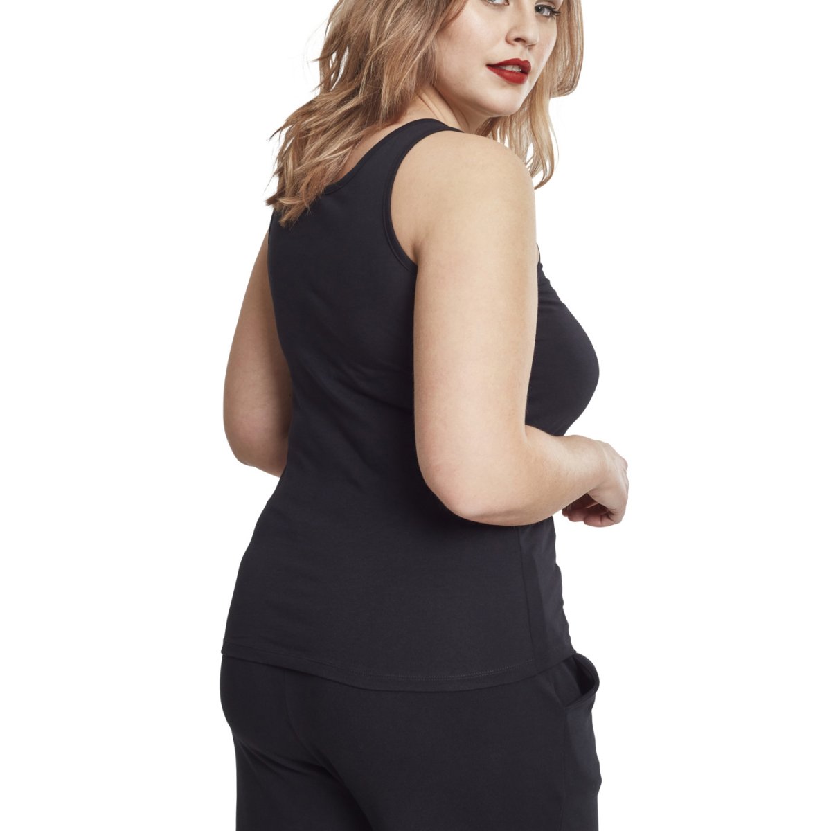 Urban Classics Ladies - Basic Stretch Débardeur 2-pack noir