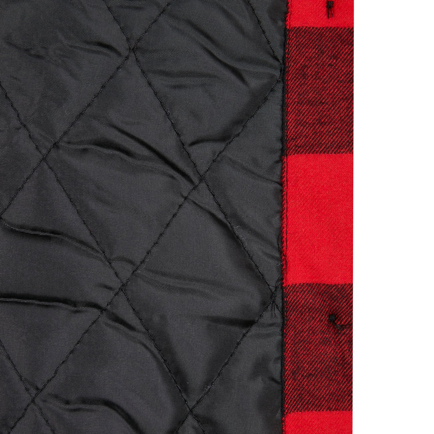 Urban Classics - Padded Check Flannel  Button Up red