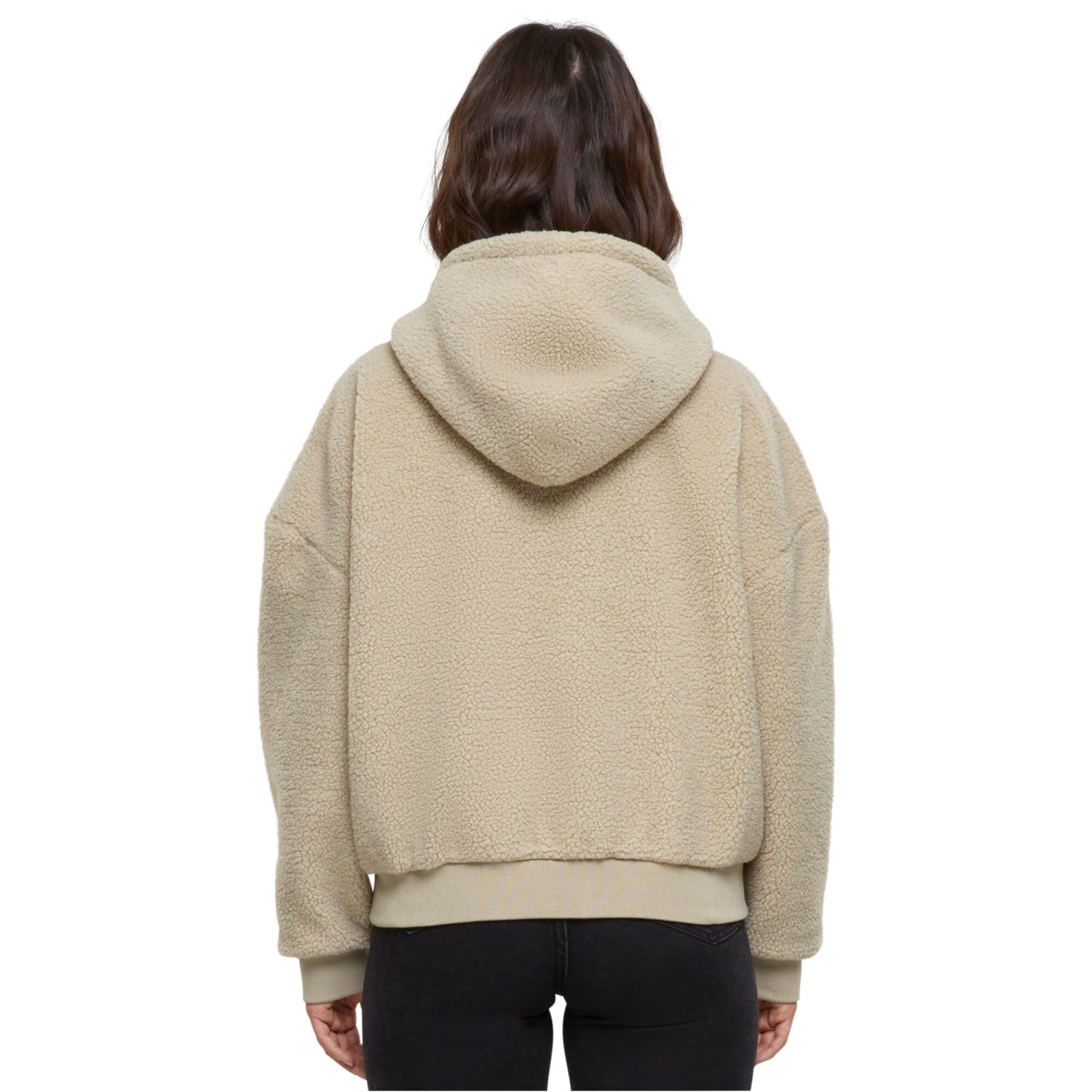 Urban Classics Ladies - Oversized Sherpa Zip Hoody Veste